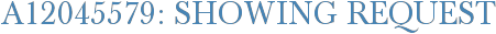 A12045579: Showing Request