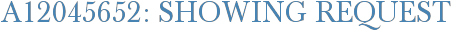 A12045652: Showing Request