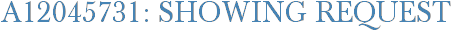 A12045731: Showing Request