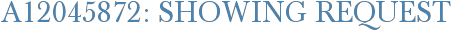 A12045872: Showing Request