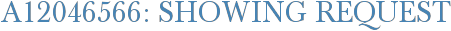 A12046566: Showing Request