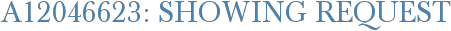 A12046623: Showing Request