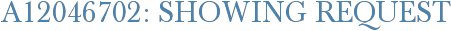 A12046702: Showing Request