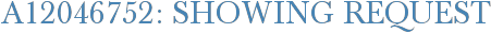 A12046752: Showing Request