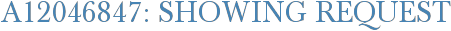 A12046847: Showing Request