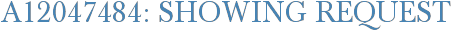 A12047484: Showing Request