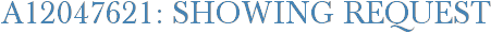 A12047621: Showing Request
