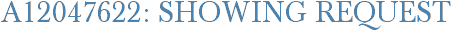 A12047622: Showing Request