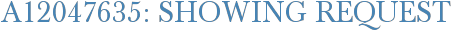 A12047635: Showing Request