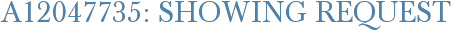 A12047735: Showing Request