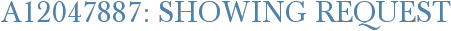 A12047887: Showing Request