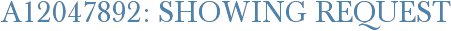 A12047892: Showing Request