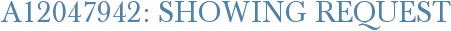 A12047942: Showing Request