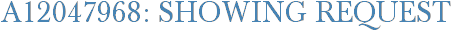 A12047968: Showing Request