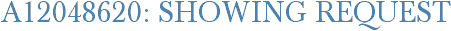 A12048620: Showing Request