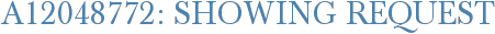 A12048772: Showing Request