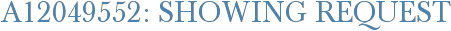 A12049552: Showing Request