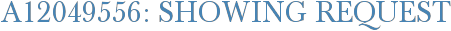 A12049556: Showing Request