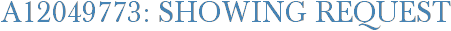 A12049773: Showing Request