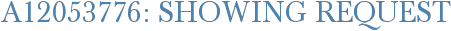 A12053776: Showing Request