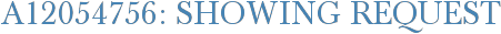 A12054756: Showing Request
