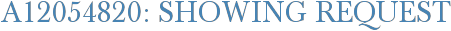 A12054820: Showing Request