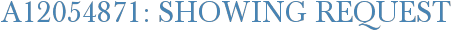 A12054871: Showing Request