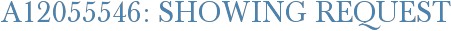 A12055546: Showing Request