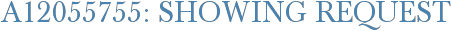 A12055755: Showing Request