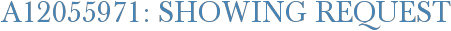 A12055971: Showing Request