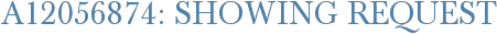 A12056874: Showing Request