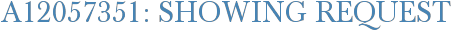 A12057351: Showing Request