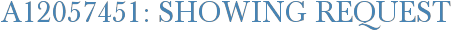 A12057451: Showing Request
