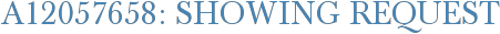 A12057658: Showing Request