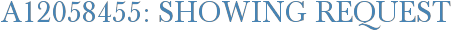 A12058455: Showing Request