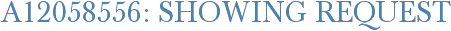 A12058556: Showing Request