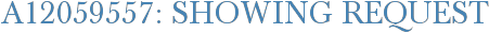 A12059557: Showing Request