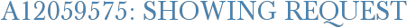 A12059575: Showing Request