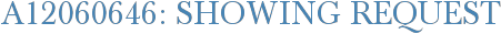 A12060646: Showing Request