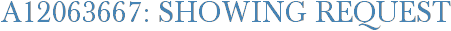 A12063667: Showing Request