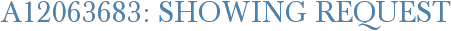 A12063683: Showing Request