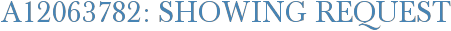 A12063782: Showing Request