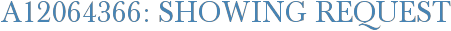A12064366: Showing Request