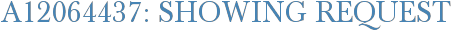 A12064437: Showing Request