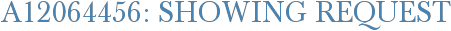 A12064456: Showing Request