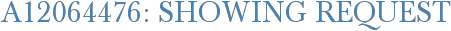 A12064476: Showing Request