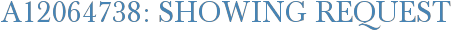 A12064738: Showing Request