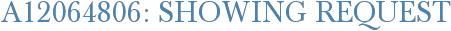 A12064806: Showing Request
