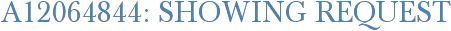 A12064844: Showing Request