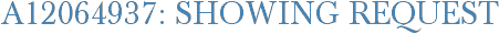 A12064937: Showing Request